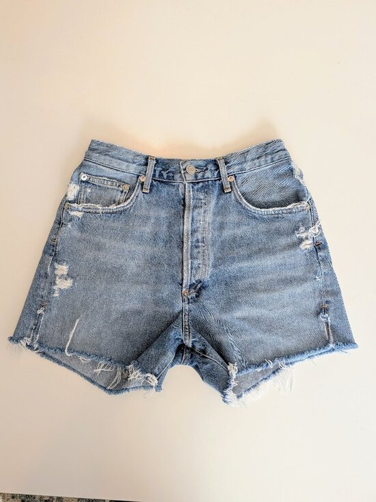 Agolde Pants - AGOLDE Dee Ultra High Rise Cutoff Shorts in Chimes - Size 27